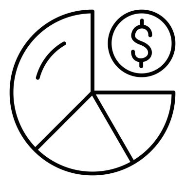 finansal grafik simgesi, vektör illüstrasyonu