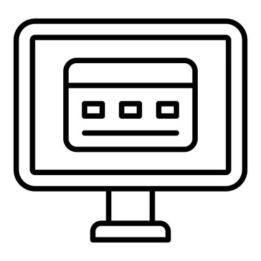 Kredi kartı ikonu vektör illüstrasyonu