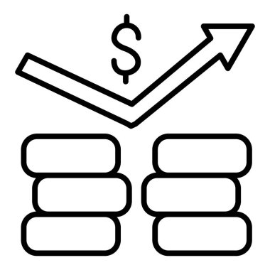 Dolar. Web simgesi basit illüstrasyon