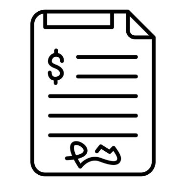 Belge. Web simgesi basit illüstrasyon