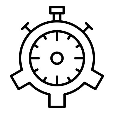 Kronometre Web simgesi basit tasarım