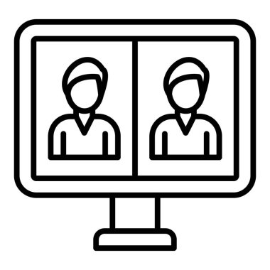 kullanıcı. Web simgesi basit illüstrasyon