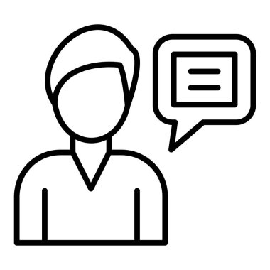 Sohbet simgesi vektör illüstrasyonu