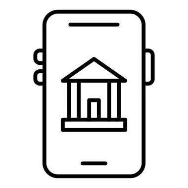 bank icon vector isolated on white background for your web and mobile app design, banking logo concept