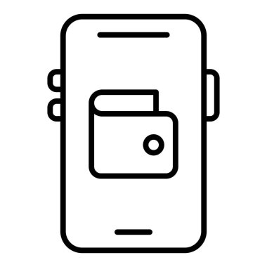 cüzdan ikonu vektör illüstrasyonu