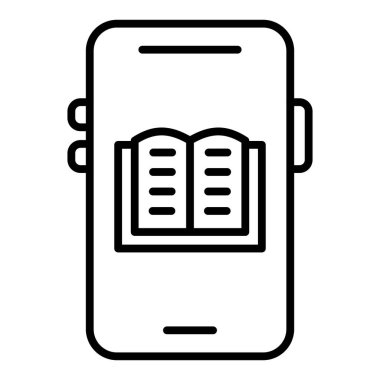 kitap simgesi vektör illüstrasyonu