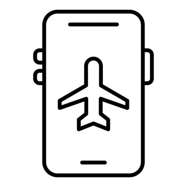 uçak ikonu vektör illüstrasyonu