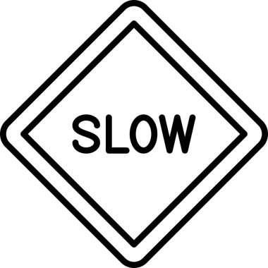 Yol simgesi, vektör illüstrasyonu