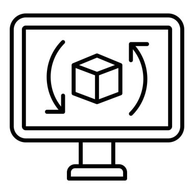 bilgisayar simgesi vektör illüstrasyonu