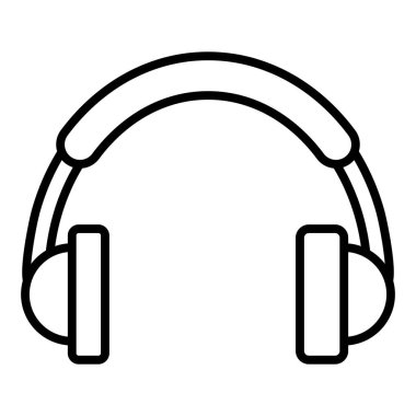 Kulaklık. Web simgesi basit tasarım