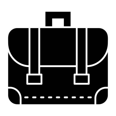 Çanta. Web simgesi basit illüstrasyon