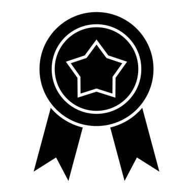 Madalya simgesi, vektör illüstrasyonu