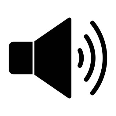 Sesi aç. Web simgesi vektör illüstrasyonu