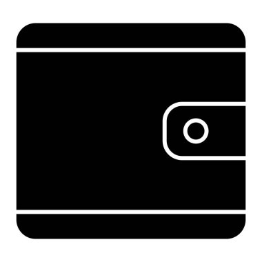 Cüzdan simgesi, vektör illüstrasyonu