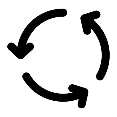 Yenile. Web simgesi basit illüstrasyon