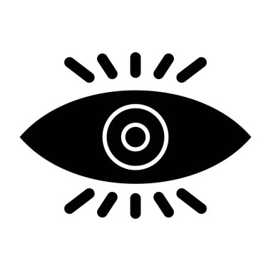 göz vektörü simgesi düz simge