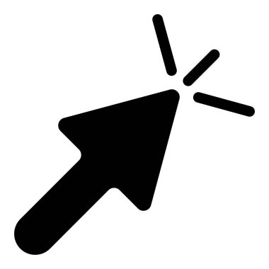 İmleç. Web simgesi basit illüstrasyon