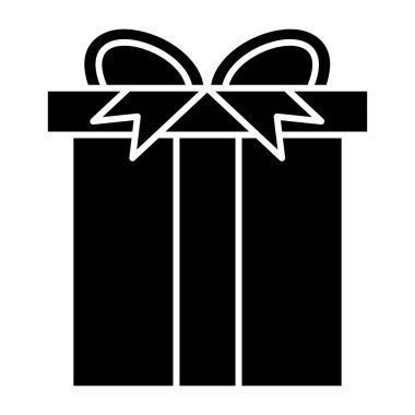 hediye kutusu simgesi, vektör illüstrasyonu