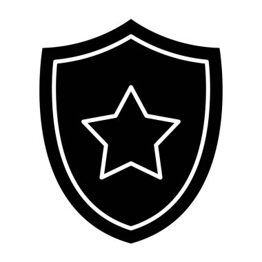 kalkan simgesi, vektör illüstrasyonu