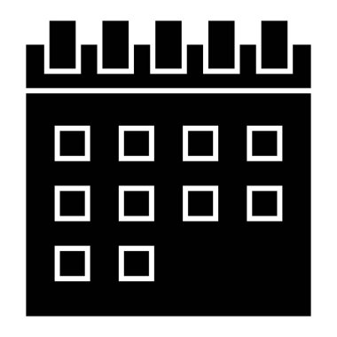 Takvim. Web simgesi basit tasarım