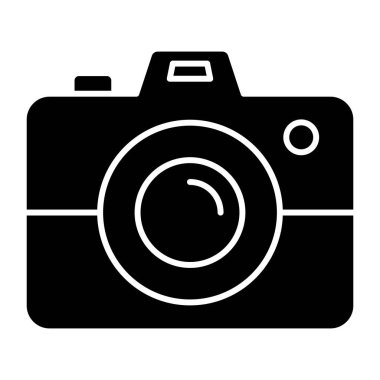 Kamera. Web simgesi basit illüstrasyon