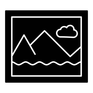 resim simgesi vektörü beyaz arkaplanda izole edildi.