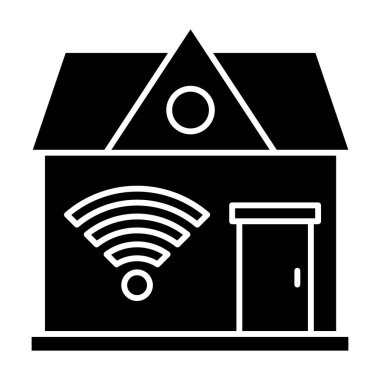 Akıllı Ev. Basit illüstrasyon