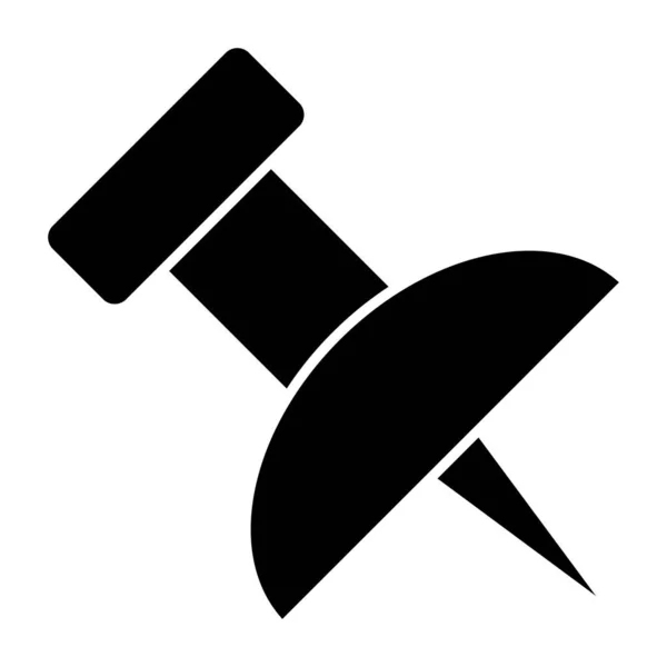 Stecknadel Web Symbol Einfache Illustration — Stockvektor