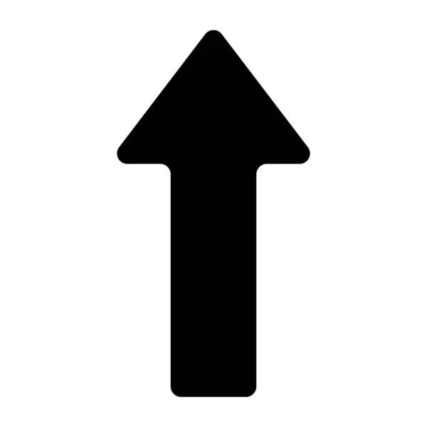 Icono Flecha Hacia Arriba Ilustración Vectorial — Vector de stock