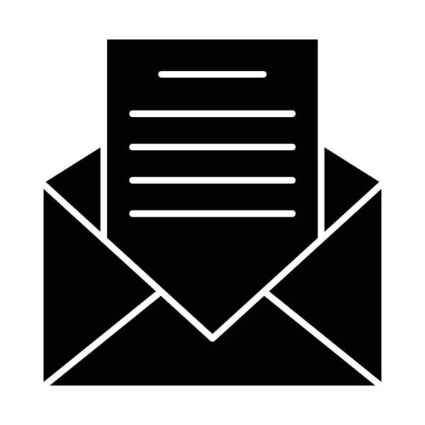 Email Üzenet Vektor Illusztráció Ikon Tervezés — Stock Vector
