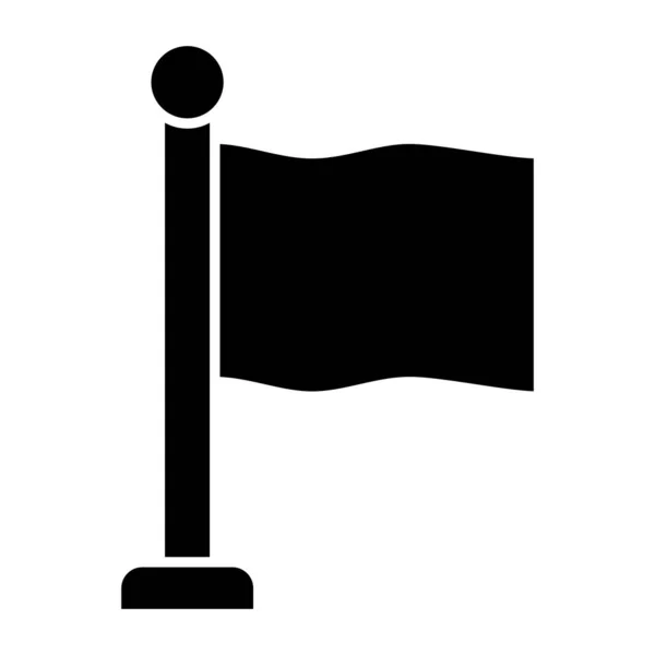 Bandeira Ícone Web Design Simples — Vetor de Stock