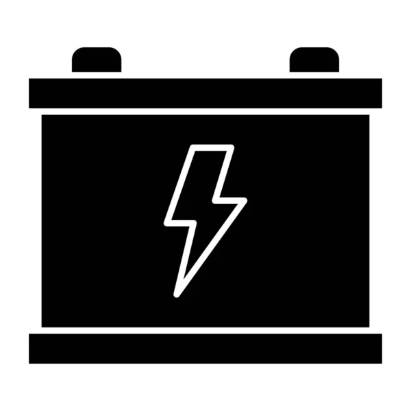Ikona Baterie Bílém Pozadí Vektorové Ilustrace — Stockový vektor