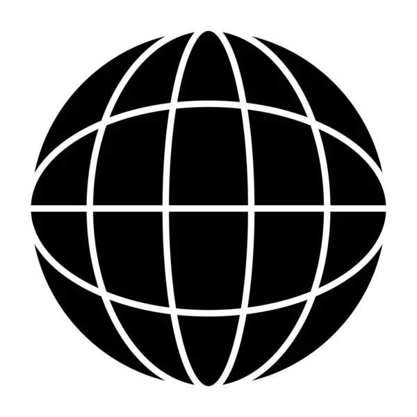 Vektor Illustration Eines Globus Symbols — Stockvektor