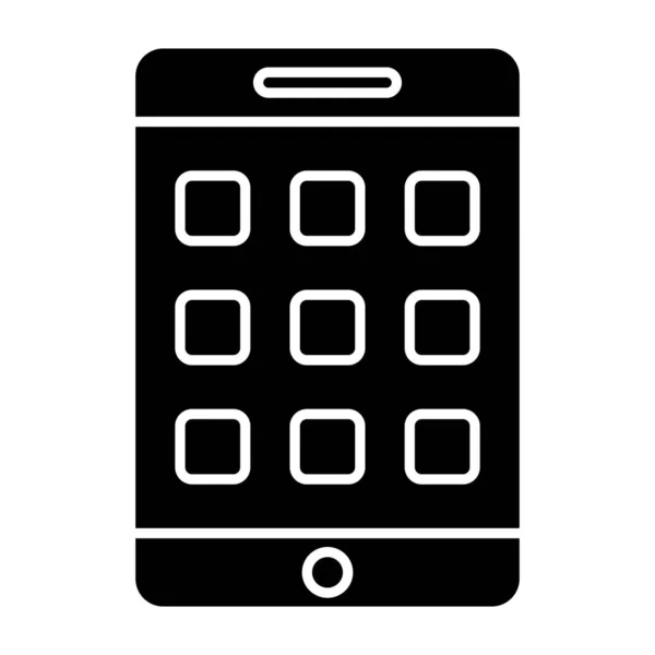 Tableta Icono Web Ilustración Simple — Vector de stock