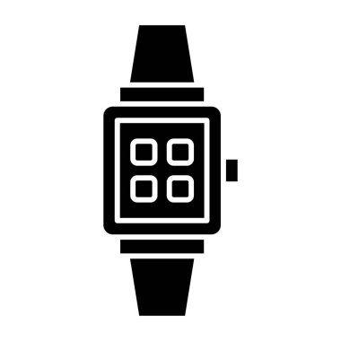 akıllı saat simge vektör illüstrasyonu