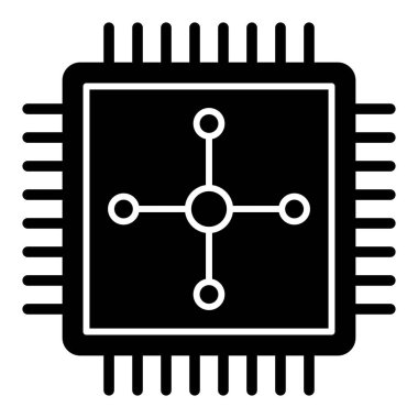 İşlemci. Web simgesi basit tasarım