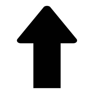 Ok yukarı. Basit illüstrasyon