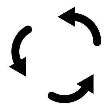 Döner kavşak. Web simgesi basit illüstrasyon