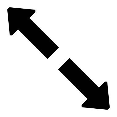 Okları yeniden boyutlandır. Web simgesi basit illüstrasyon