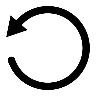 Yenile. Web simgesi basit illüstrasyon