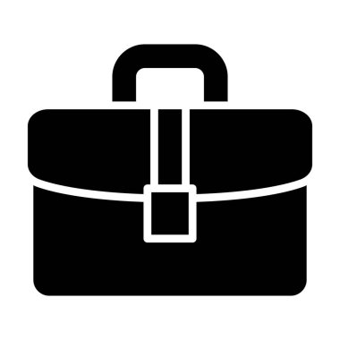 Çanta. Web simgesi basit illüstrasyon
