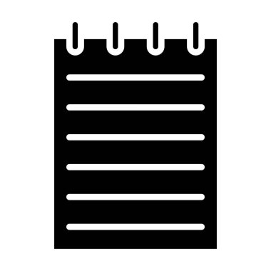 Not defteri. Web simgesi basit illüstrasyon