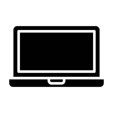 Dizüstü bilgisayar simgesi vektör çizimi