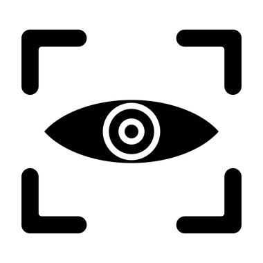 Vizyon. Web simgesi basit tasarım