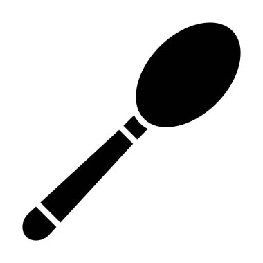 kaşık ikonu vektör illüstrasyonu