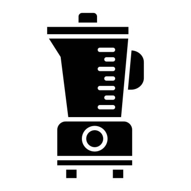 Mutfak blender ikonu. özet vektör illüstrasyonu
