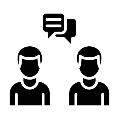 Konuşma. Web simgesi basit tasarım