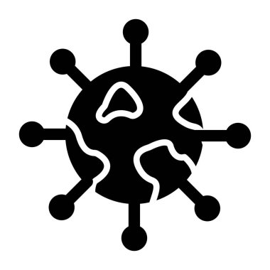 Dünya çapında. Web simgesi basit tasarım