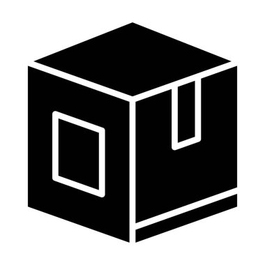 Paket. Web simgesi basit illüstrasyon