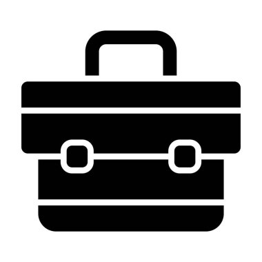 Çanta. Web simgesi basit illüstrasyon